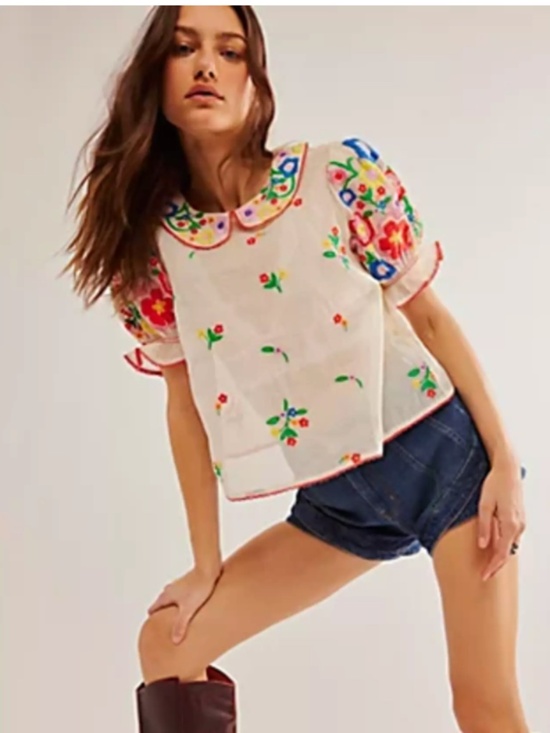 Free People Tops - Free People Flowers of Love Top - Medium (SOLD OUT ONLINE)